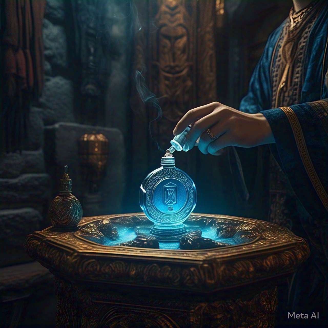 Blue Talisman inspired by Ex Nihlo