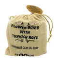 Flower Bomb with Turkish Rose - Olive Oil Soap
