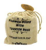 Flower Bomb with Turkish Rose - Olive Oil Soap