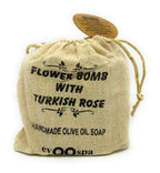 Flower Bomb with Turkish Rose - Olive Oil Soap