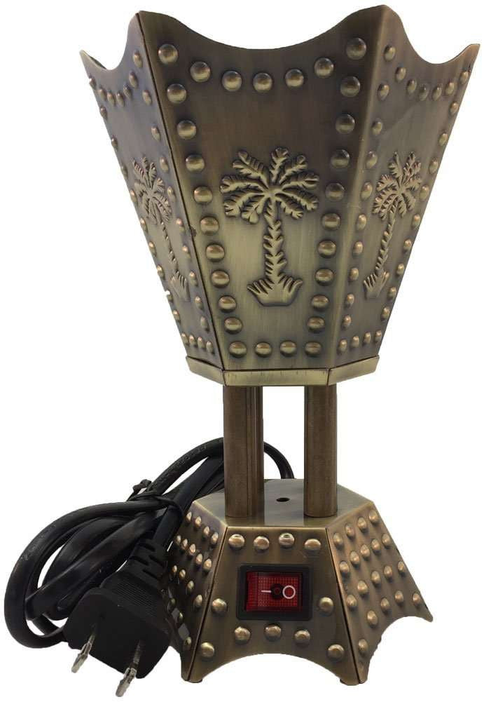 Hexagon Electric Incense Burner - Small Palm