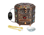 Jeweled Box Electric Incense Burner with Temperature regulator and Timer