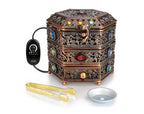 Jeweled Box Electric Incense Burner with Temperature regulator and Timer
