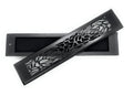 Wooden Incense Stick Burner - Charcoal Black (Rose Design)
