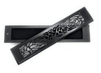 Wooden Incense Stick Burner - Charcoal Black (Rose Design)
